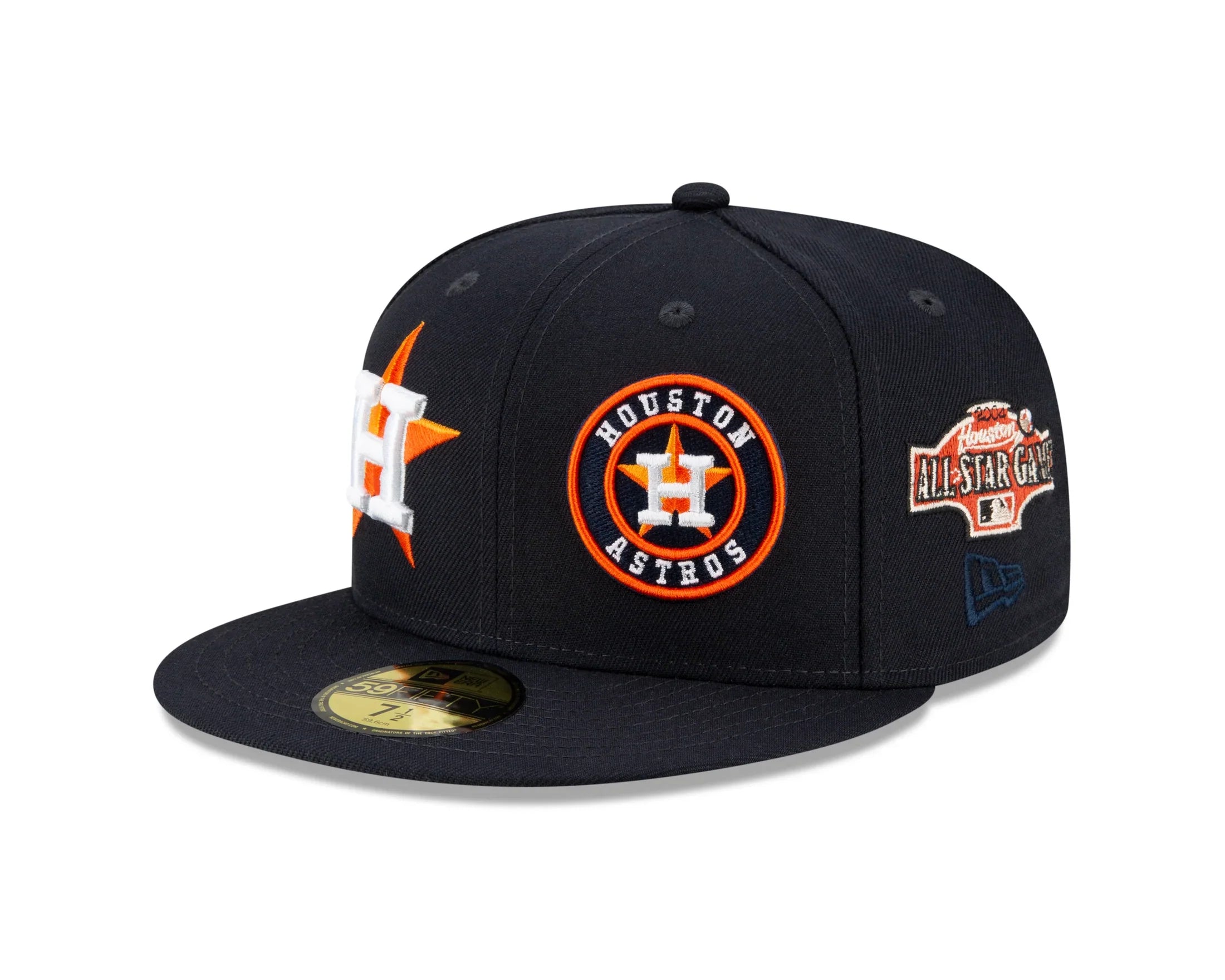Houston Astros New Era Navy Patch Pride 59FIFTY Fitted Hat