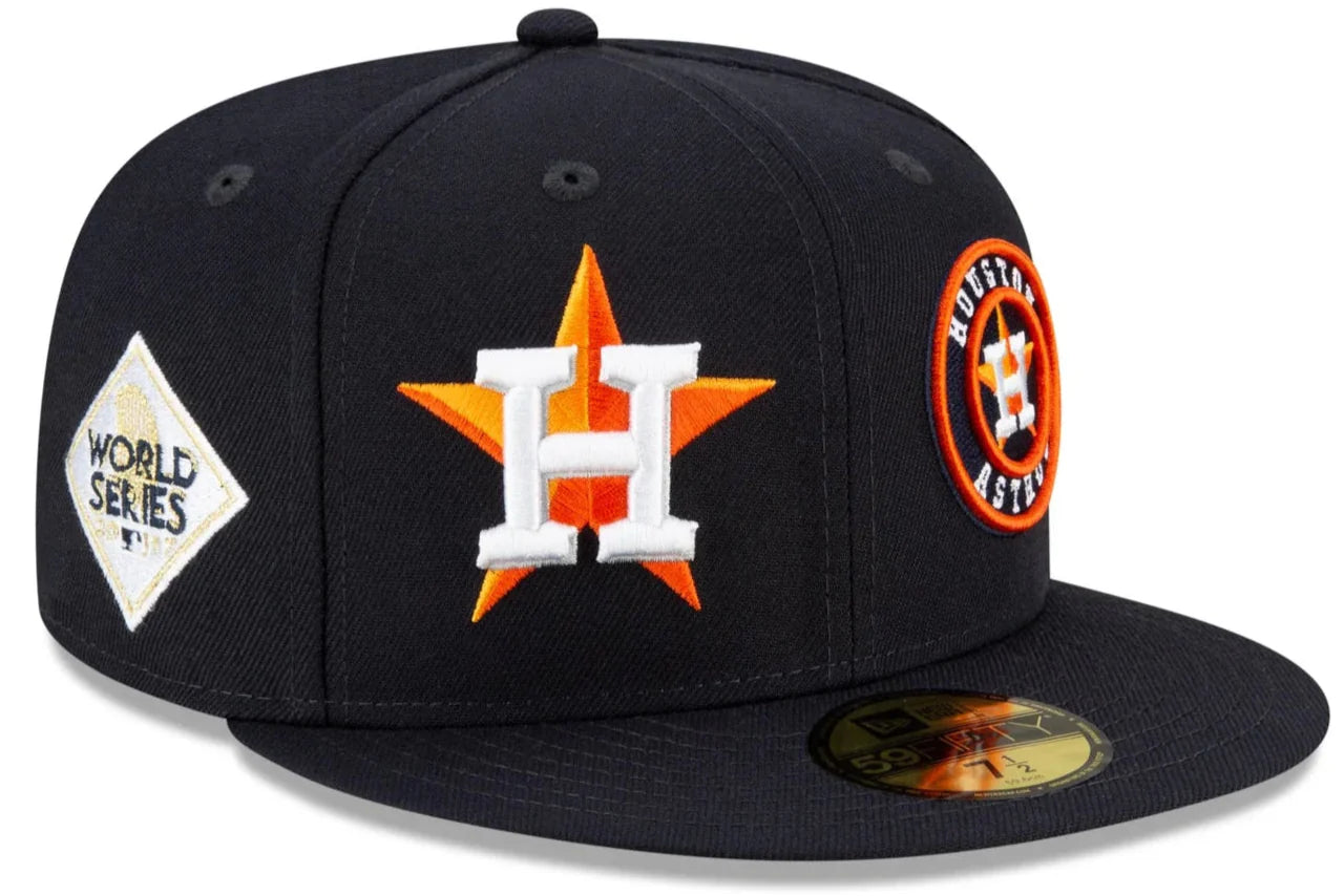 Houston Astros New Era Navy Patch Pride 59FIFTY Fitted Hat